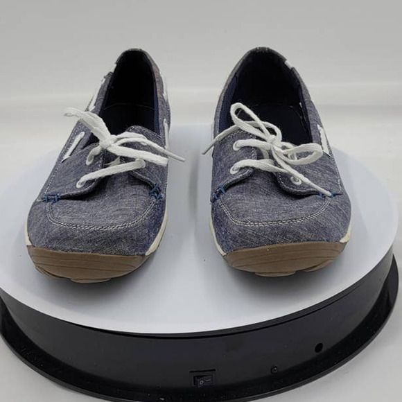 Dr Scholls Driving Loafer Boat Denim shoes 8.5 - Picture 1 of 8